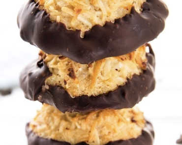 Chocolate Dipped Macaroons